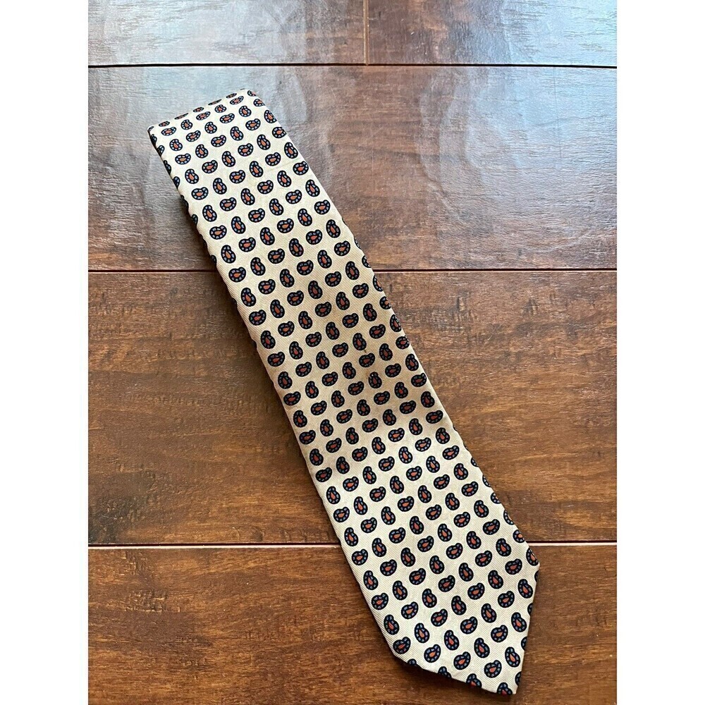 D.Dann’s Mens 100% Silk Printed Casaul Tie